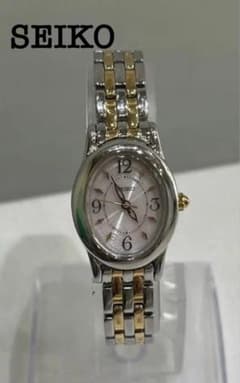 SEIKO セイコー ソーラー 腕時計 レディース V117-0CR0 箱付きのサムネイル