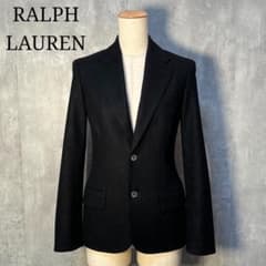 美シルエット☆ ラルフローレン カシミヤ混ウールメルトン テーラード