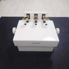 CARINA ピアノ補助ペダル 3本ペダルタイプ ホワイト 高さ調整可能
