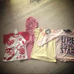 新品未使用タグ付きキッズ服4枚まとめ売り❤のサムネイル