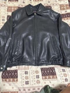 ざ*ず様 レザージャケット ブラック 90s 本革 古着 ヴィンテージのサムネイル