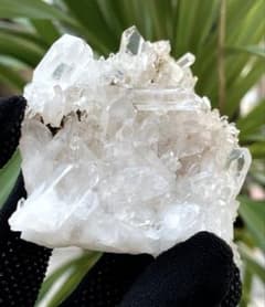 ブラジル産 水晶クラスター 天然水晶 透明度◎ 原石 鉱物標本　158gのサムネイル