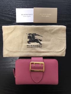 ★BURBERRY バーバリ ウィメンズ レディース 二つ折り 財布 ピンクのサムネイル