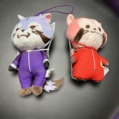 あらいぐまカルカル団　ぬいぐるみマスコット２種セット