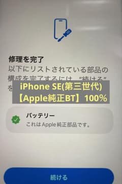 【^-^様専用/純正BT100%】iPhone SE3 64GB ①のサムネイル