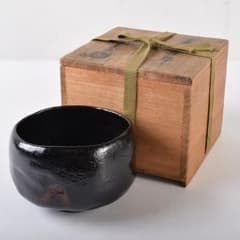 茶道具　楽吉左衛門　黒楽茶碗　共箱　M　R8140 茶道具 楽吉左衛門 黒楽茶碗 共箱 M R8140 - メルカリ
