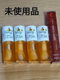 A'pieu　Honey&Milkリップオイル4本＋おまけ(ティント)のサムネイル
