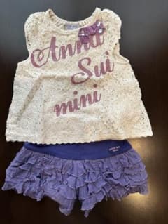 Anna Sui mini 80 レーストップス＆フリルパンツセットのサムネイル