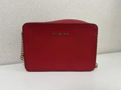 美品✨MICHAEL KORS レッド ショルダーバッグのサムネイル