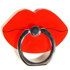 リップ 型 スマホスタンド 赤 バンカーリング iRing 好きにのサムネイル