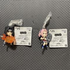 NARUTO フィギュアキーホルダー うちはサスケ 春野サクラ
