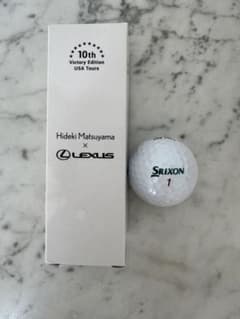 SRIXON×松山英樹×LEXUS サイン入りゴルフボール Yahoo!オークション - レクサス 純正 松山英樹 ゴルフボール