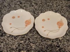 大倉陶園 花毬　17cm梅型皿ペアセットのサムネイル