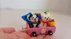 ミニチュアテディベア＆パンダのおもちゃ箱　ハンドメイドのサムネイル