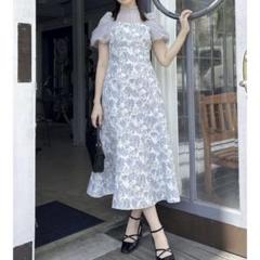 【dazzlin】シアーベールジャガードワンピース オフホワイト Sサイズ dazzlin シアーベールジャガードワンピース - メルカリ