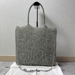 ANTEPRIMA スタンダード ラージ シルバー 2way チェーン 保存袋付 ANTEPRIMA スタンダード ラージ シルバー 2way チェーン 保存袋付