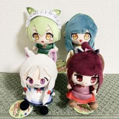 東北ずん子・ずんだもん プロジェクト　ぬいぐるみマスコット　14点セット 東北ずん子 ずんだもん プロジェクト お給仕するのだ！ ぬいぐるみ 全4