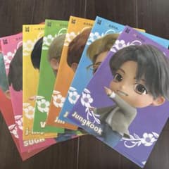 TinyTAN 홍차 꽃전 콜라보레이션 클리어 파일