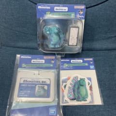 一番くじ モンスターズインク サリー フィギュア カードホルダー ステッカー