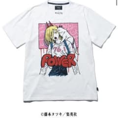 체인소맨 glamb 콜라보 티셔츠 파워 Power 화이트 화이트