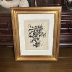 ピカソ　リトグラフ　花 ピカソ リトグラフ 花 - メルカリ