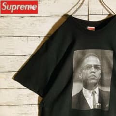 美品】シュプリーム☆センターロゴ Tシャツ マルコムX オーバーサイズ 