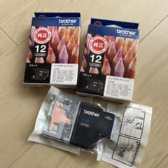 【未使用】brotherブラザー純正インクLC12ブラック、シアンのサムネイル
