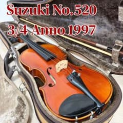 ☆美品☆ Suzuki No.520 バイオリン 3/4 ケース付 1997年 - メルカリ