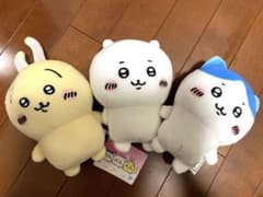 ちいかわ【もっちりぬいぐるみ】全3種　ちいかわ・ハチワレ・うさぎのサムネイル