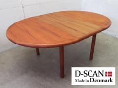 美品■デンマーク■D-SCAN■チーク■伸長式■ダイニングテーブル■北欧デザイン 美品□デンマーク□D-SCAN□チーク□伸長式□ダイニングテーブル□北欧