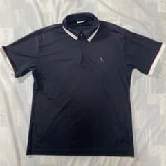 訳あり アディダス ハーフジップ ポロシャツ 紺 XO 2XL adidasのサムネイル