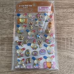 サンリオ　ウサハナ　金箔ぷっくりシールのサムネイル