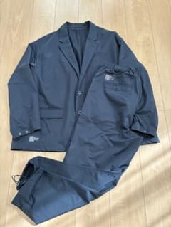 FreshService ストレッチドライクロスジャケット パンツ セット 紺M FreshService ストレッチドライクロスジャケット パンツ セット 紺M