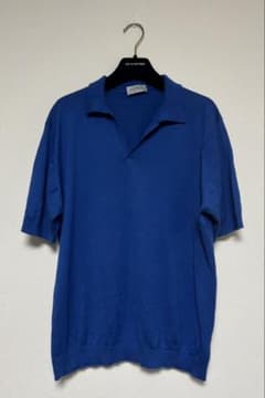 JOHN SMEDLEY/スキッパーポロシャツ/sizeL/ブルー/ JOHN SMEDLEY/スキッパーポロシャツ/sizeL/ブルー/ - メルカリ