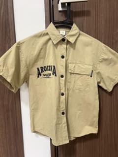 AROIZNA 半袖シャツ ベージュ　ダンス衣装のサムネイル