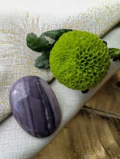 今週限定価格 希少品 濃紫 ♡ヒヤシンスジャスパー♡ ルース パーム