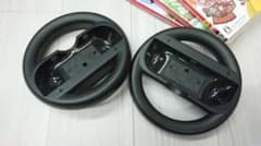 switch マリオカート ハンドル セット 黒 中古 動作未確認（恐らく可）のサムネイル