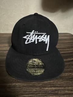 new era Stussy 59FIFTY 黒 7 1/4 - メルカリ