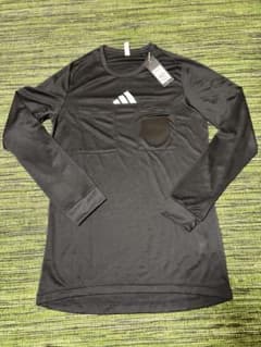 新品adidas レフェリーシャツ 長袖ブラック Mのサムネイル