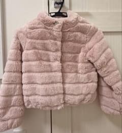 kate spade キッズ フェイクファー ジャケット ピンク 130のサムネイル