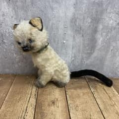 ★昭和レトロ　アバンセ　シャム猫　ぬいぐるみ　当時物　希少　ビンテージレトロ 3F 【ヴィンテージ】シャム猫 ぬいぐるみ 青い目 レトロ アンティーク