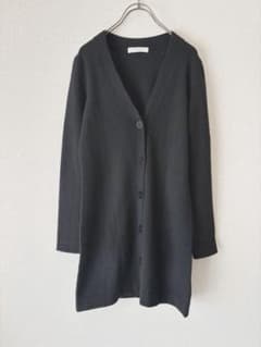 【美品】UNIQLO ユニクロ カシミヤ100% Vネック ロングカーディガン