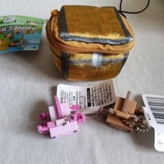 マインクラフト　ブロックポーチマスコット　ラバぷちフィギュア