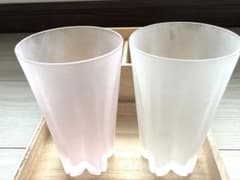 星型底のガラスコップ2個セットのサムネイル