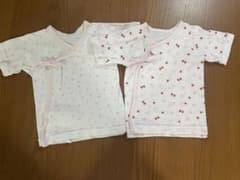 ベビー短肌着 2枚セット 双子のサムネイル