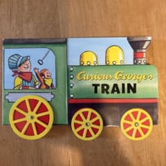 Curious George's TRAIN 英語絵本のサムネイル