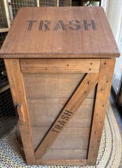 店舗什器 木製 BIG TRASH BOX 82㌢ - メルカリ