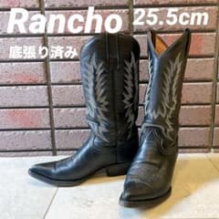 ☆裏張りあり☆Rancho ランチョ ウエスタンブーツ メンズ 7EE ブラック ☆裏張りあり☆Rancho ランチョ ウエスタンブーツ メンズ 7EE ブラック