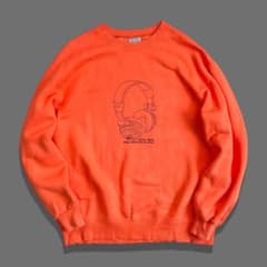 00s Y2K SOLJAH スウェットシャツ 裏原 ヘッドホン オレンジ - メルカリ