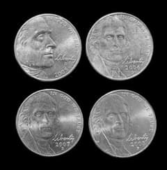 アメリカ 5セント硬貨 4枚セット 2005-2008 - メルカリ